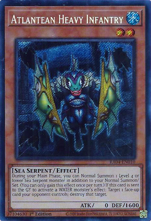 Atlantean Heavy Infantry [RA04-EN010] Secret Rare | Total Play