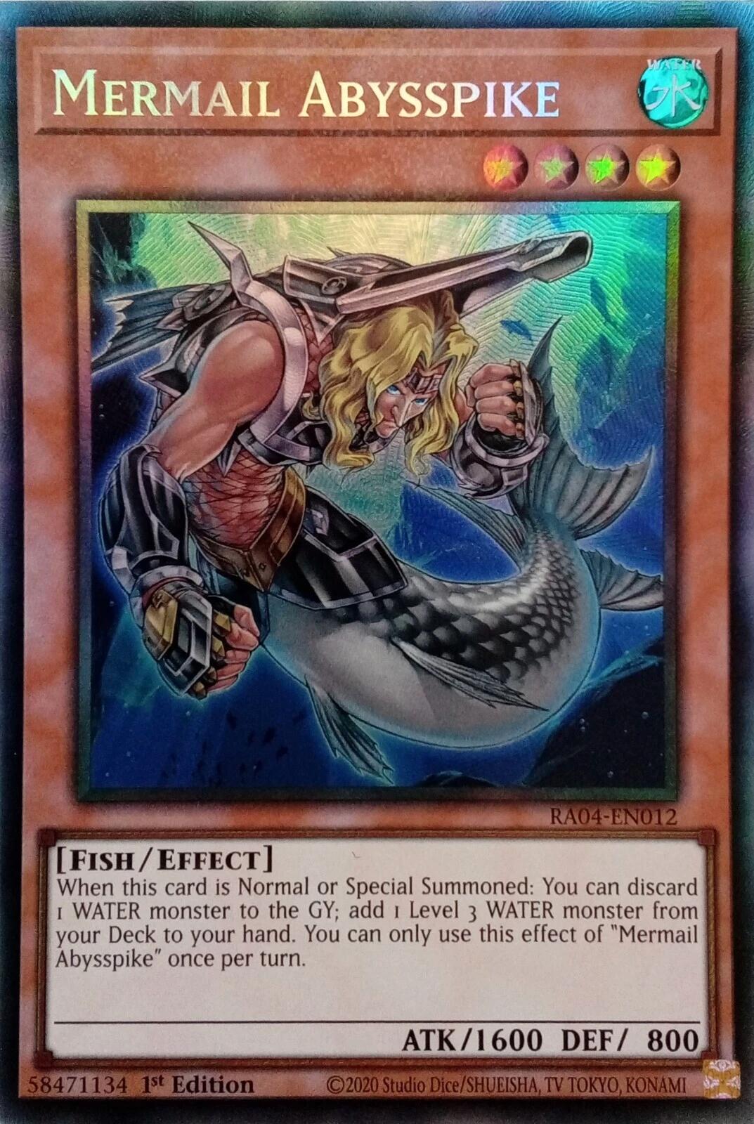 Mermail Abysspike [RA04-EN012] Prismatic Collector's Rare | Total Play