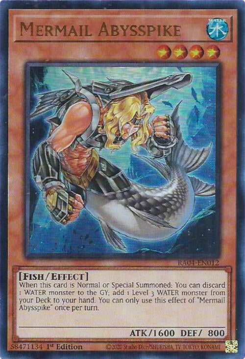Mermail Abysspike [RA04-EN012] Ultra Rare | Total Play