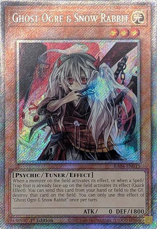 Ghost Ogre & Snow Rabbit [RA04-EN015] Platinum Secret Rare | Total Play