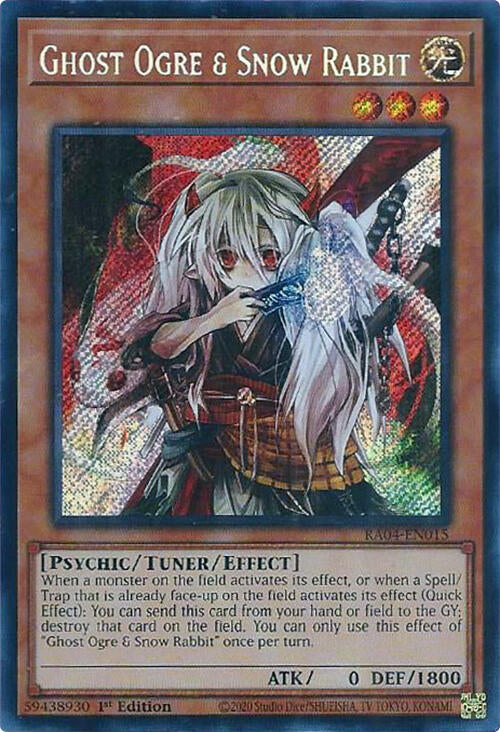 Ghost Ogre & Snow Rabbit [RA04-EN015] Secret Rare | Total Play