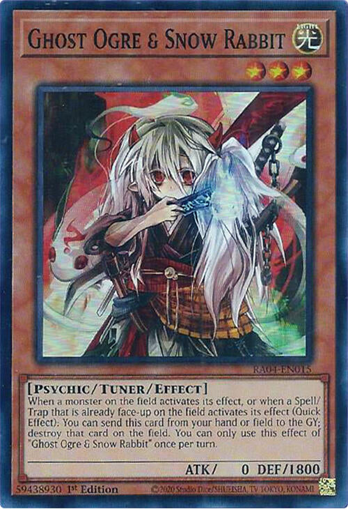 Ghost Ogre & Snow Rabbit [RA04-EN015] Super Rare | Total Play