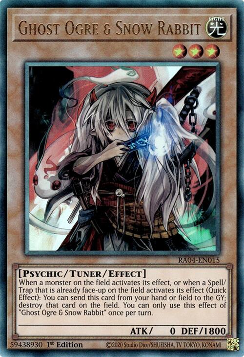 Ghost Ogre & Snow Rabbit [RA04-EN015] Prismatic Ultimate Rare | Total Play