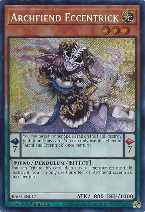 Archfiend Eccentrick [RA04-EN017] Secret Rare | Total Play