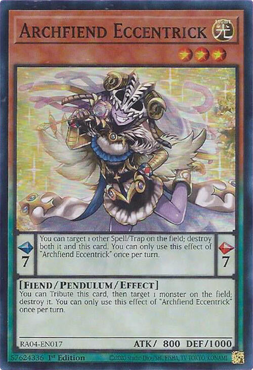 Archfiend Eccentrick [RA04-EN017] Super Rare | Total Play