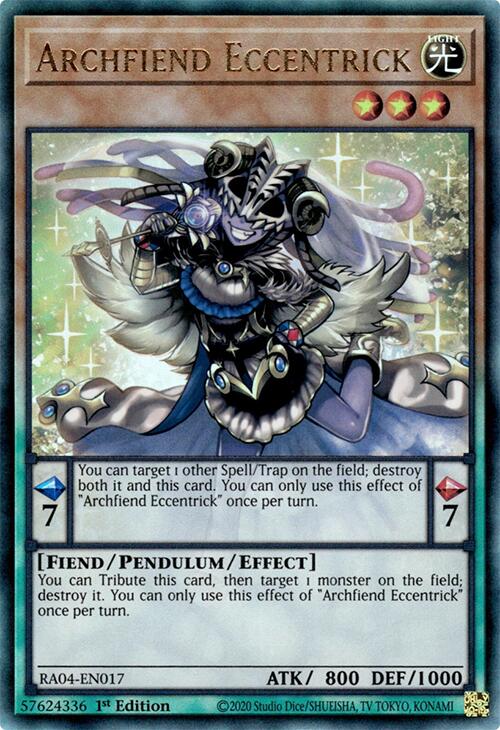 Archfiend Eccentrick [RA04-EN017] Prismatic Ultimate Rare | Total Play