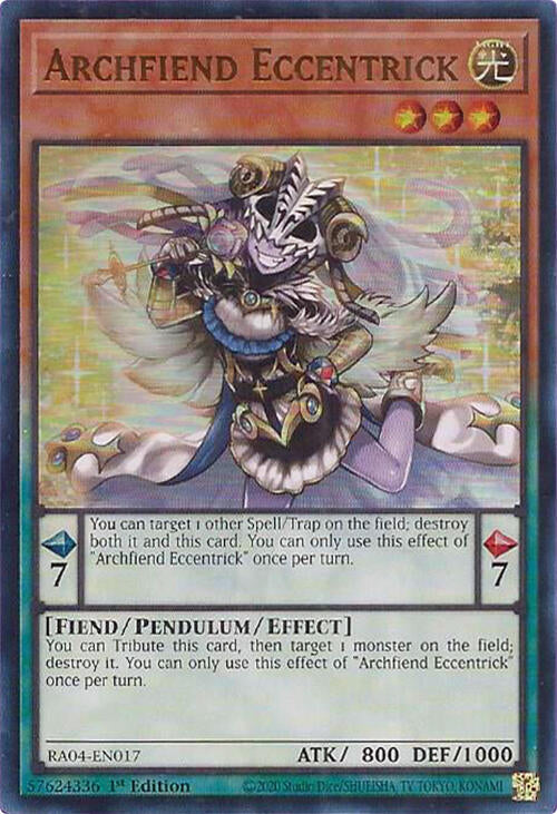 Archfiend Eccentrick [RA04-EN017] Ultra Rare | Total Play