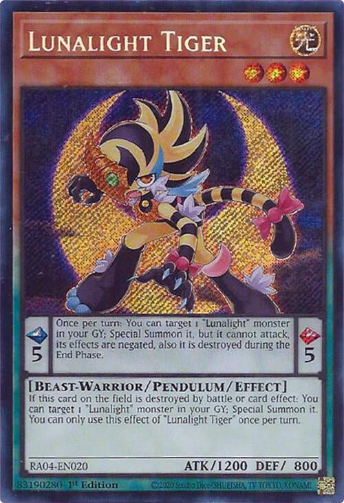 Lunalight Tiger [RA04-EN020] Secret Rare | Total Play