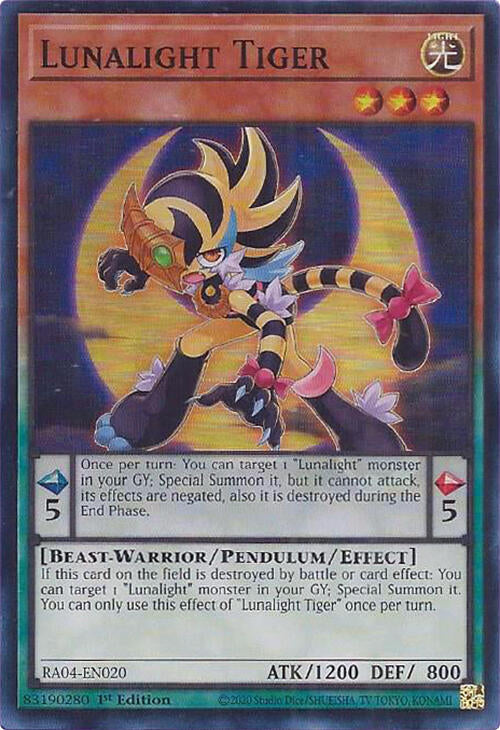 Lunalight Tiger [RA04-EN020] Super Rare | Total Play
