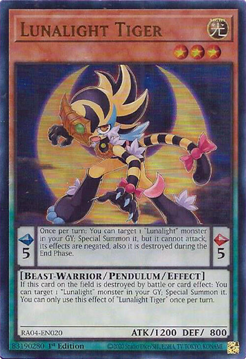 Lunalight Tiger [RA04-EN020] Ultra Rare | Total Play