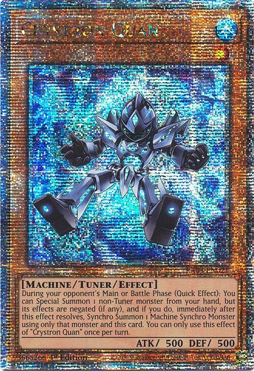 Crystron Quan [RA04-EN021] Quarter Century Secret Rare | Total Play