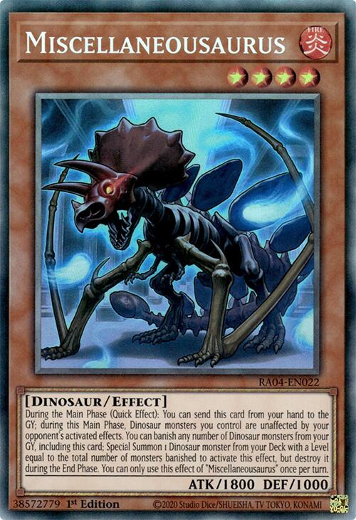 Miscellaneousaurus [RA04-EN022] Prismatic Collector's Rare | Total Play