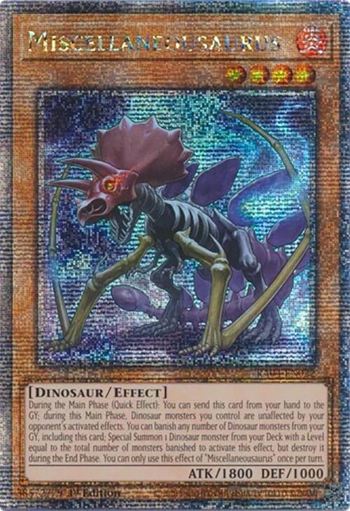 Miscellaneousaurus [RA04-EN022] Quarter Century Secret Rare | Total Play
