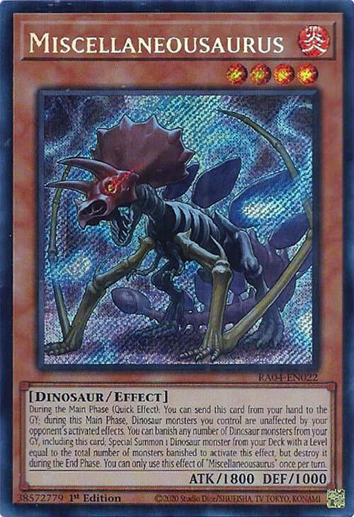 Miscellaneousaurus [RA04-EN022] Secret Rare | Total Play