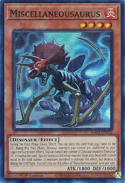 Miscellaneousaurus [RA04-EN022] Super Rare | Total Play