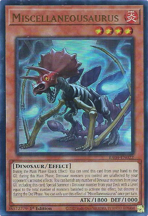 Miscellaneousaurus [RA04-EN022] Ultra Rare | Total Play