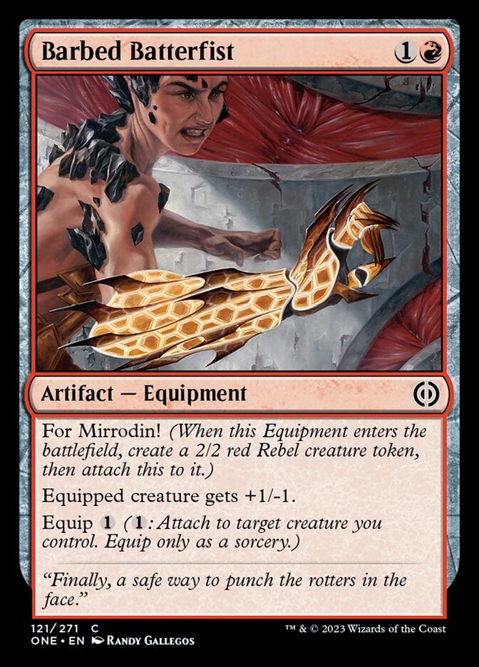 Barbed Batterfist [Phyrexia: All Will Be One] | Total Play