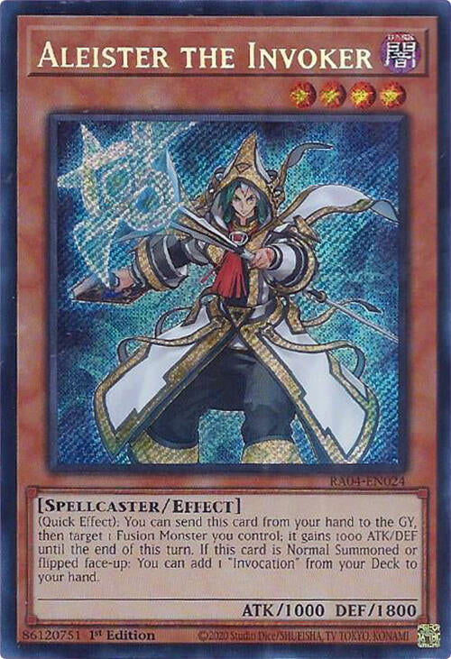 Aleister the Invoker (Alternate Art) [RA04-EN024] Secret Rare | Total Play