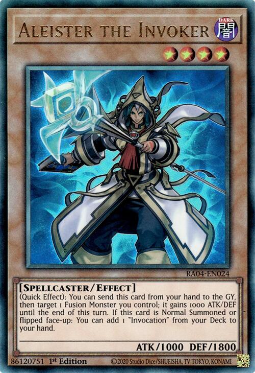 Aleister the Invoker (Alternate Art) [RA04-EN024] Prismatic Ultimate Rare | Total Play