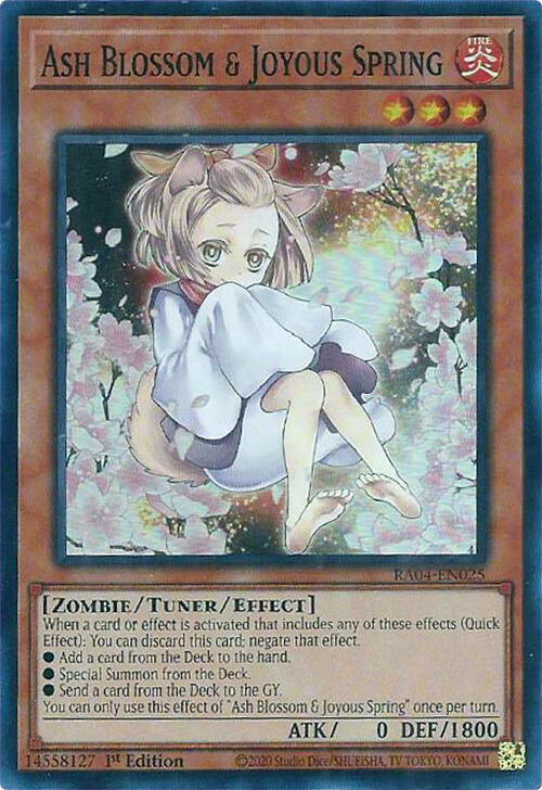 Ash Blossom & Joyous Spring (Alternate Art) [RA04-EN025] Super Rare | Total Play