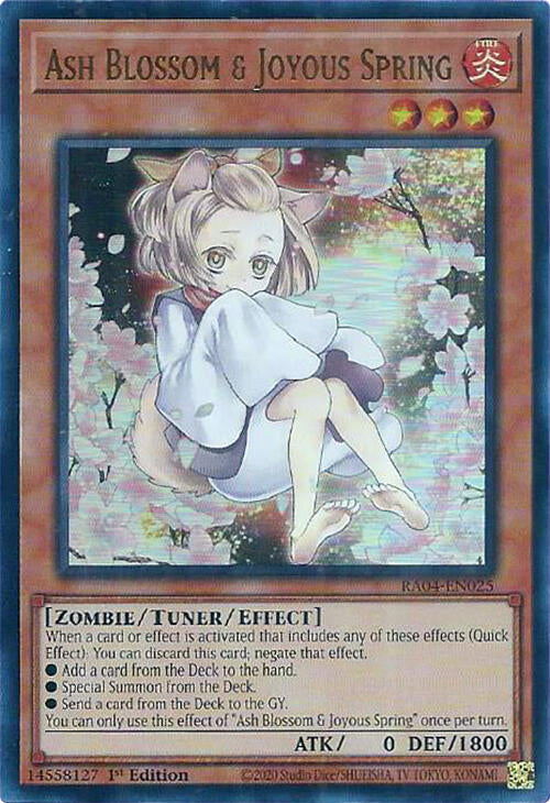 Ash Blossom & Joyous Spring (Alternate Art) [RA04-EN025] Ultra Rare | Total Play