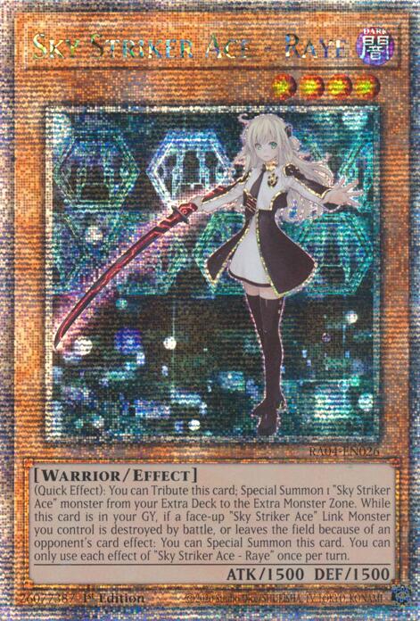 Sky Striker Ace - Raye [RA04-EN026] Quarter Century Secret Rare | Total Play