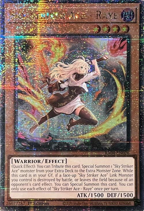 Sky Striker Ace - Raye (New Art) [RA04-EN026] Quarter Century Secret Rare | Total Play