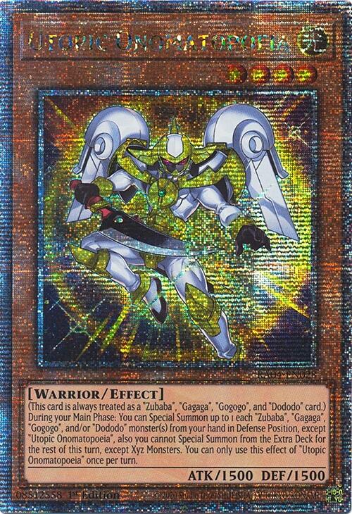 Utopic Onomatopoeia [RA04-EN028] Quarter Century Secret Rare | Total Play