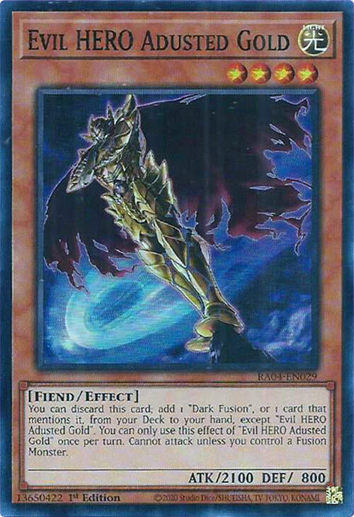 Evil HERO Adusted Gold [RA04-EN029] Super Rare | Total Play
