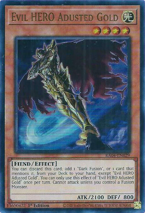 Evil HERO Adusted Gold [RA04-EN029] Ultra Rare | Total Play