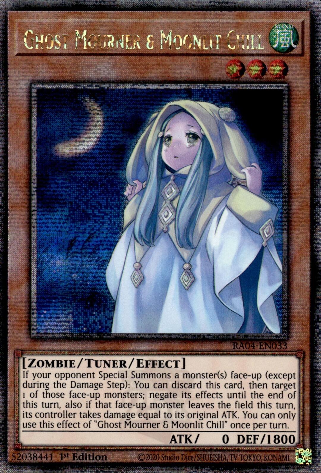 Ghost Mourner & Moonlit Chill [RA04-EN033] Quarter Century Secret Rare | Total Play