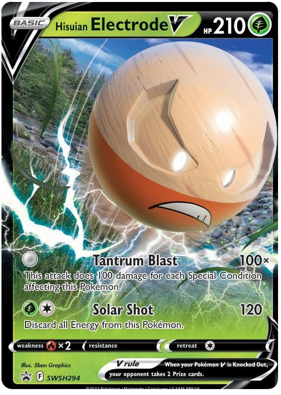 Hisuian Electrode V (SWSH294) (Jumbo Card) [Sword & Shield: Black Star Promos] | Total Play