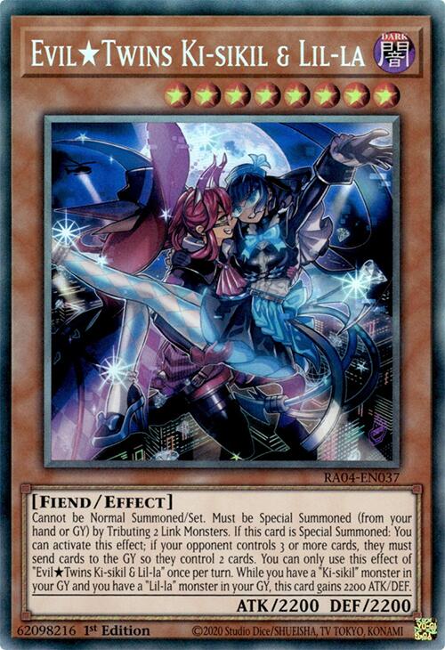 EvilTwins Ki-sikil & Lil-la [RA04-EN037] Prismatic Collector's Rare | Total Play