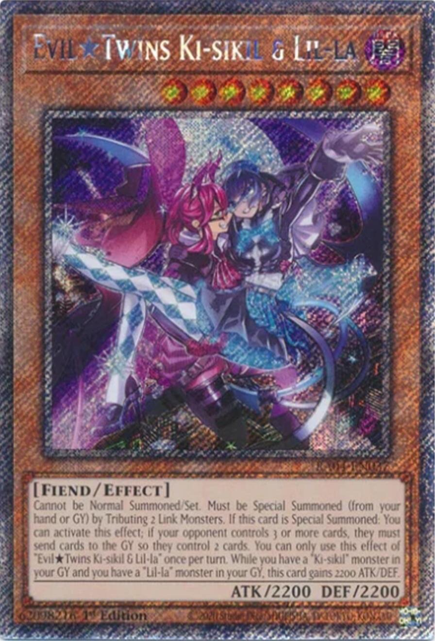 EvilTwins Ki-sikil & Lil-la [RA04-EN037] Platinum Secret Rare | Total Play