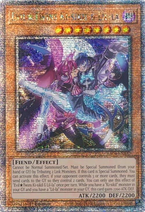 EvilTwins Ki-sikil & Lil-la [RA04-EN037] Quarter Century Secret Rare | Total Play