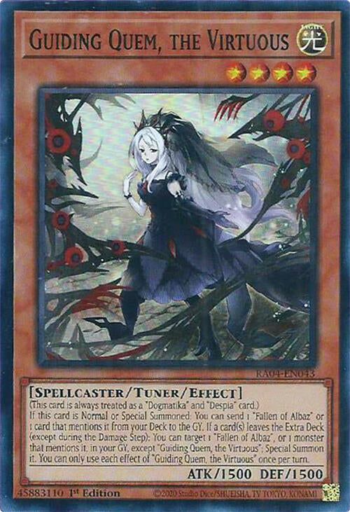 Guiding Quem, the Virtuous [RA04-EN043] Super Rare | Total Play