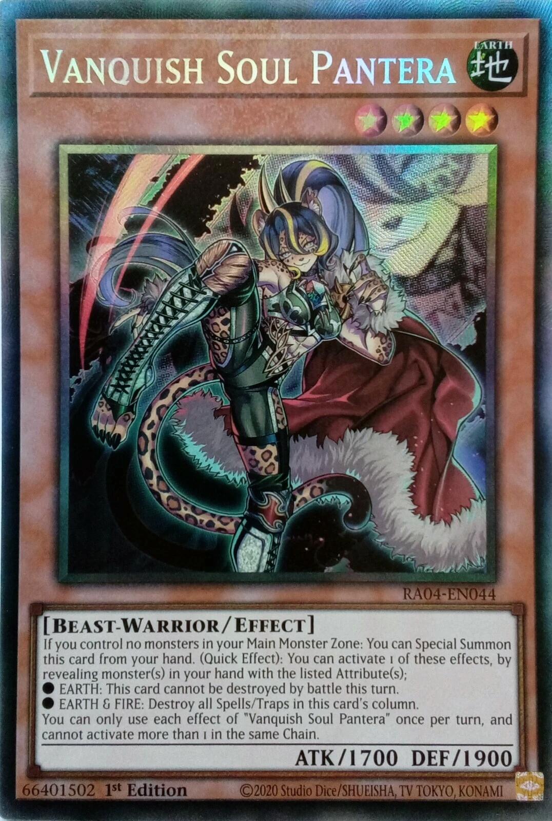 Vanquish Soul Pantera [RA04-EN044] Prismatic Collector's Rare | Total Play