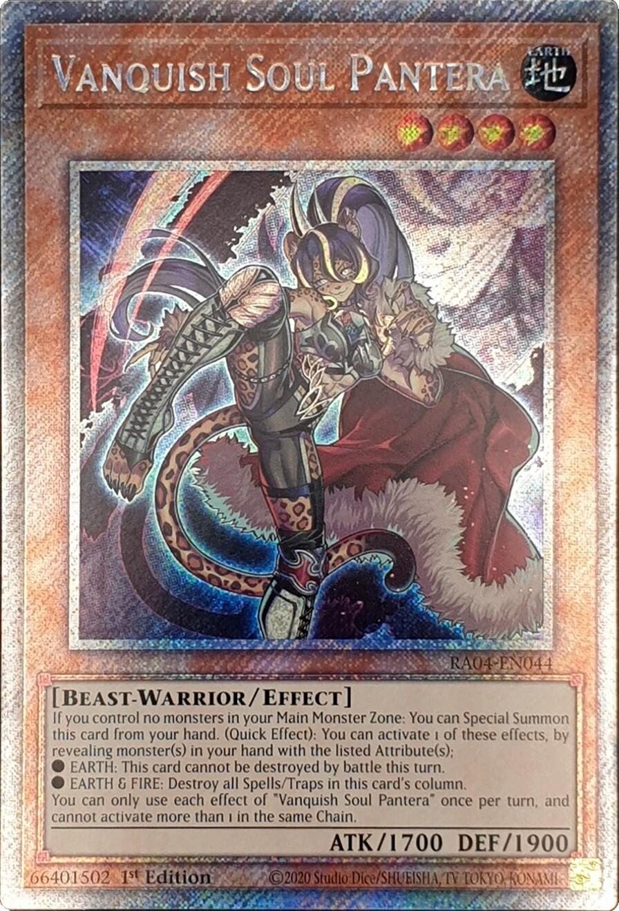 Vanquish Soul Pantera [RA04-EN044] Platinum Secret Rare | Total Play