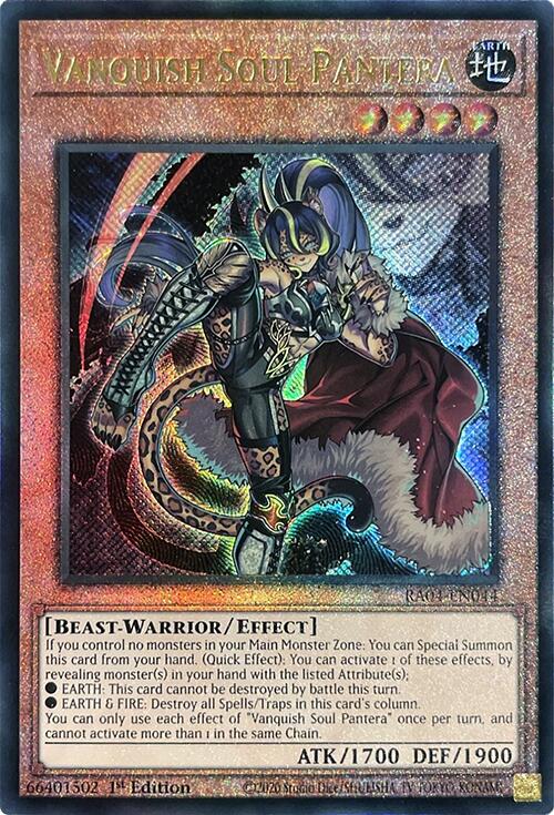 Vanquish Soul Pantera [RA04-EN044] Prismatic Ultimate Rare | Total Play
