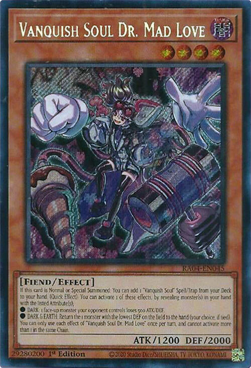 Vanquish Soul Dr. Mad Love [RA04-EN045] Secret Rare | Total Play