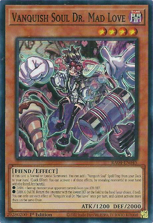 Vanquish Soul Dr. Mad Love [RA04-EN045] Super Rare | Total Play