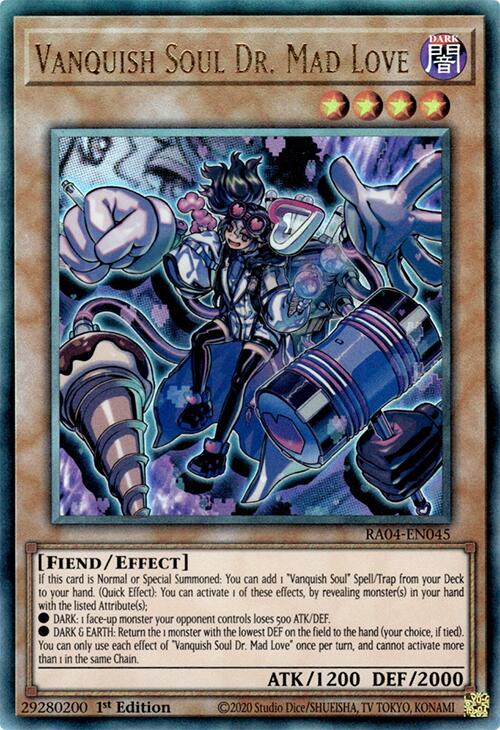 Vanquish Soul Dr. Mad Love [RA04-EN045] Prismatic Ultimate Rare | Total Play