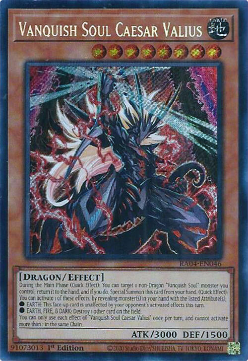Vanquish Soul Caesar Valius [RA04-EN046] Secret Rare | Total Play