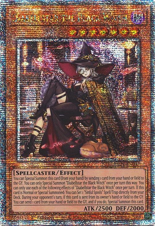 Diabellstar the Black Witch (New Art) [RA04-EN047] Quarter Century Secret Rare | Total Play