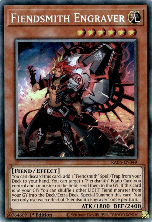 Fiendsmith Engraver [RA04-EN049] Prismatic Collector's Rare | Total Play