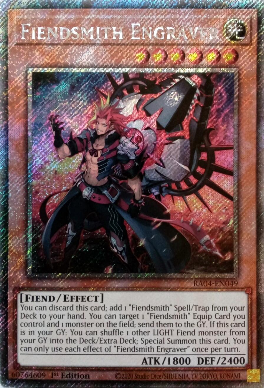 Fiendsmith Engraver [RA04-EN049] Platinum Secret Rare | Total Play