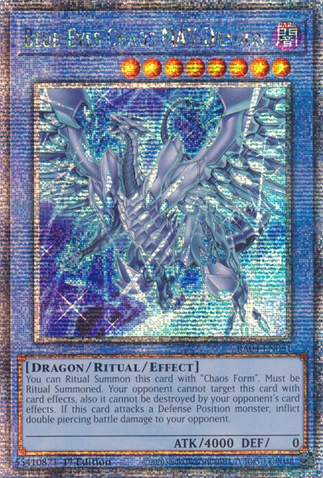 Blue-Eyes Chaos MAX Dragon (New Art) [RA04-EN051] Quarter Century Secret Rare | Total Play