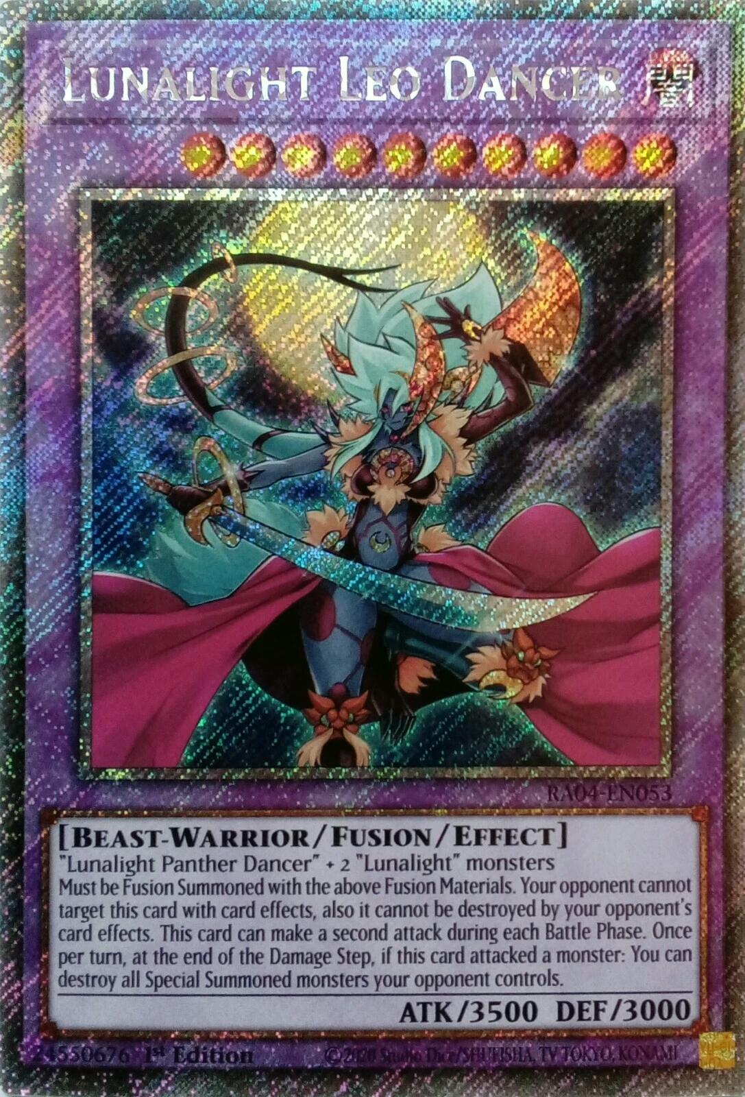Lunalight Leo Dancer [RA04-EN053] Platinum Secret Rare | Total Play