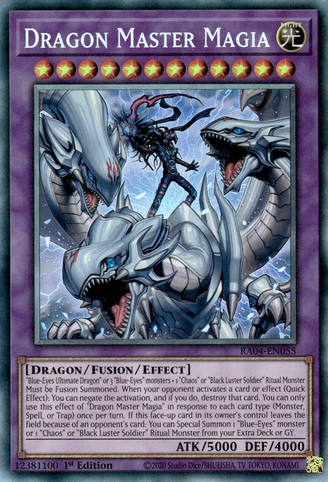 Dragon Master Magia [RA04-EN055] Prismatic Collector's Rare | Total Play