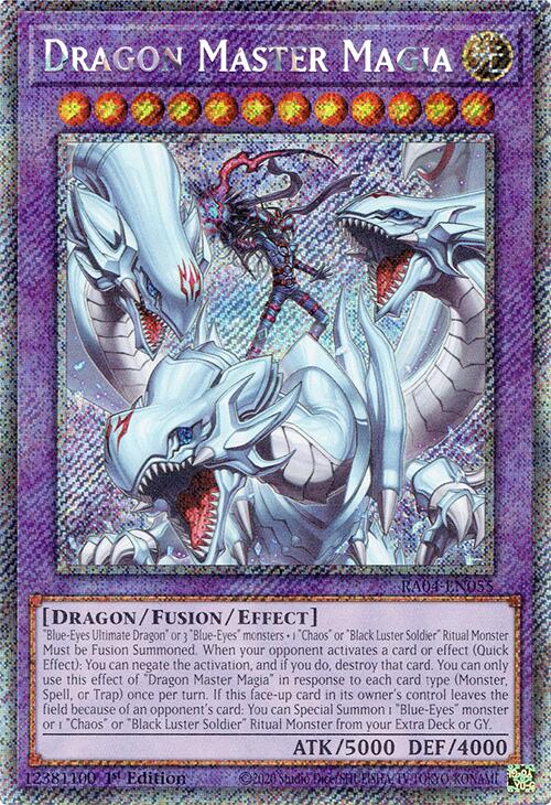 Dragon Master Magia [RA04-EN055] Platinum Secret Rare | Total Play